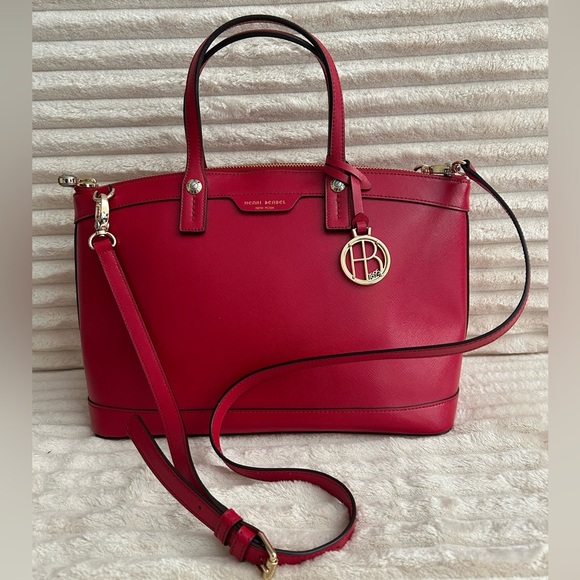 👛👛👛Henri Bendel Red Shoulder Bag - Picture 1 of 10